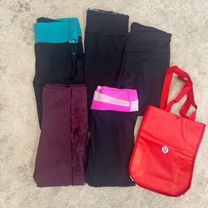 Lululemon Leggings and Tote Set size 6!!!